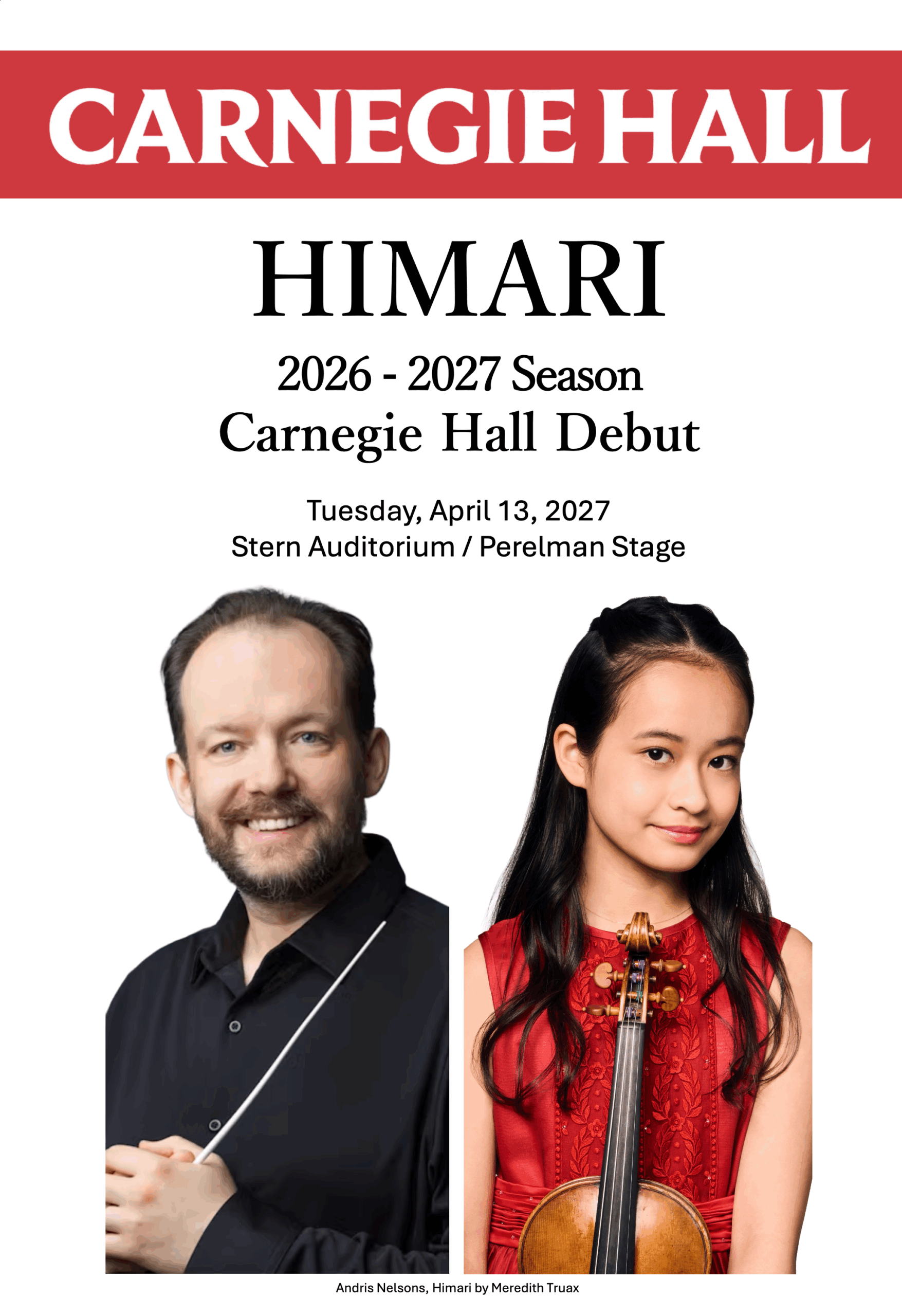 ボストン交響楽団 / カーネギー・ホール（NY）2026-2027シーズン